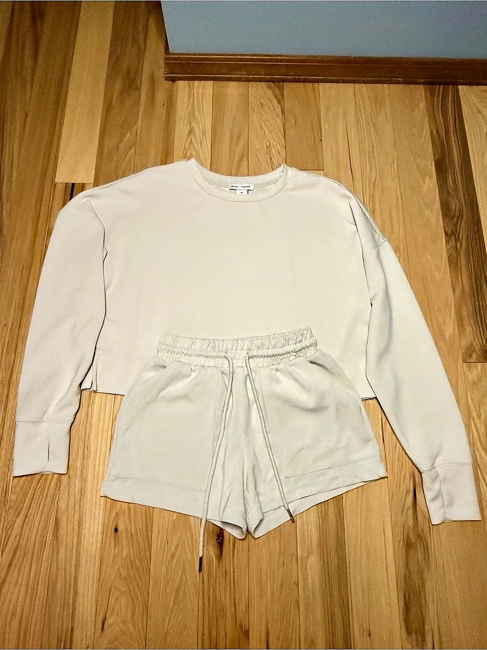 Better Together Cream Sweatshirt & Shorts Set